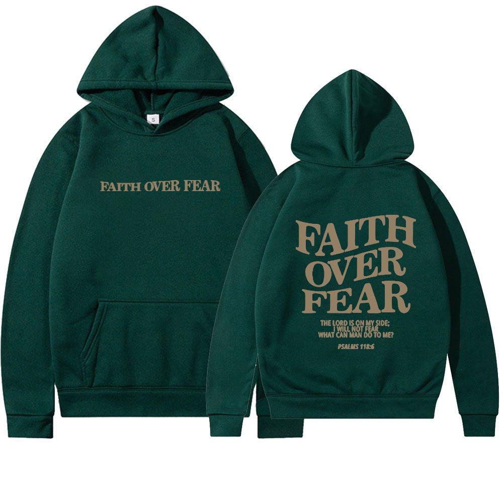 Faith Over Fear huvtröja