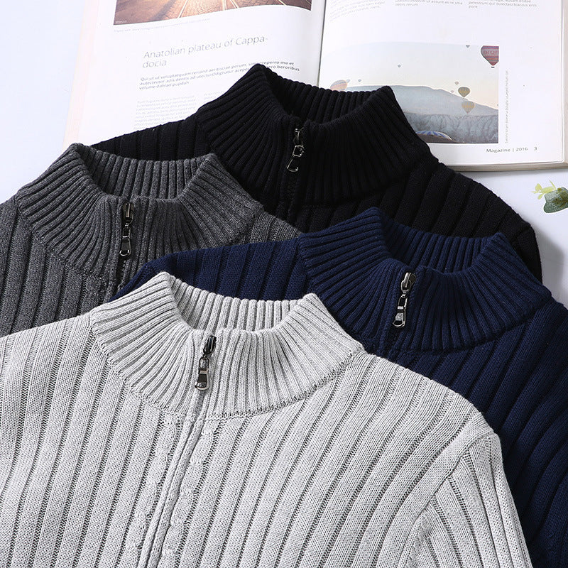 Casper | Mjuk cardigan med dragkedja