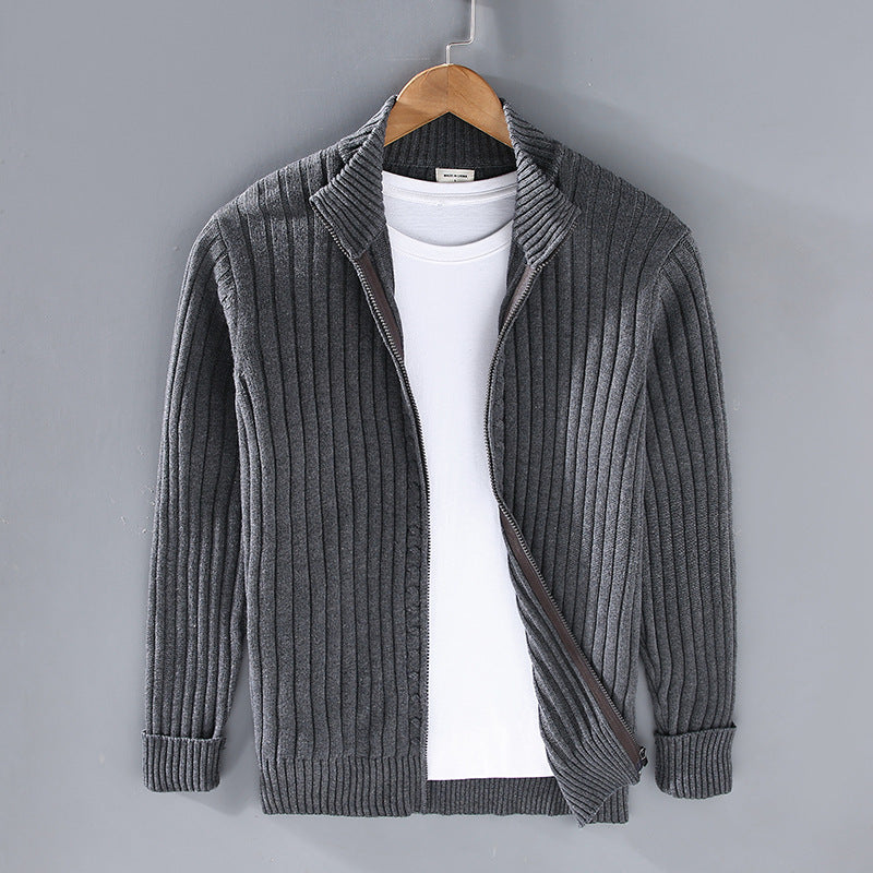Casper | Mjuk cardigan med dragkedja
