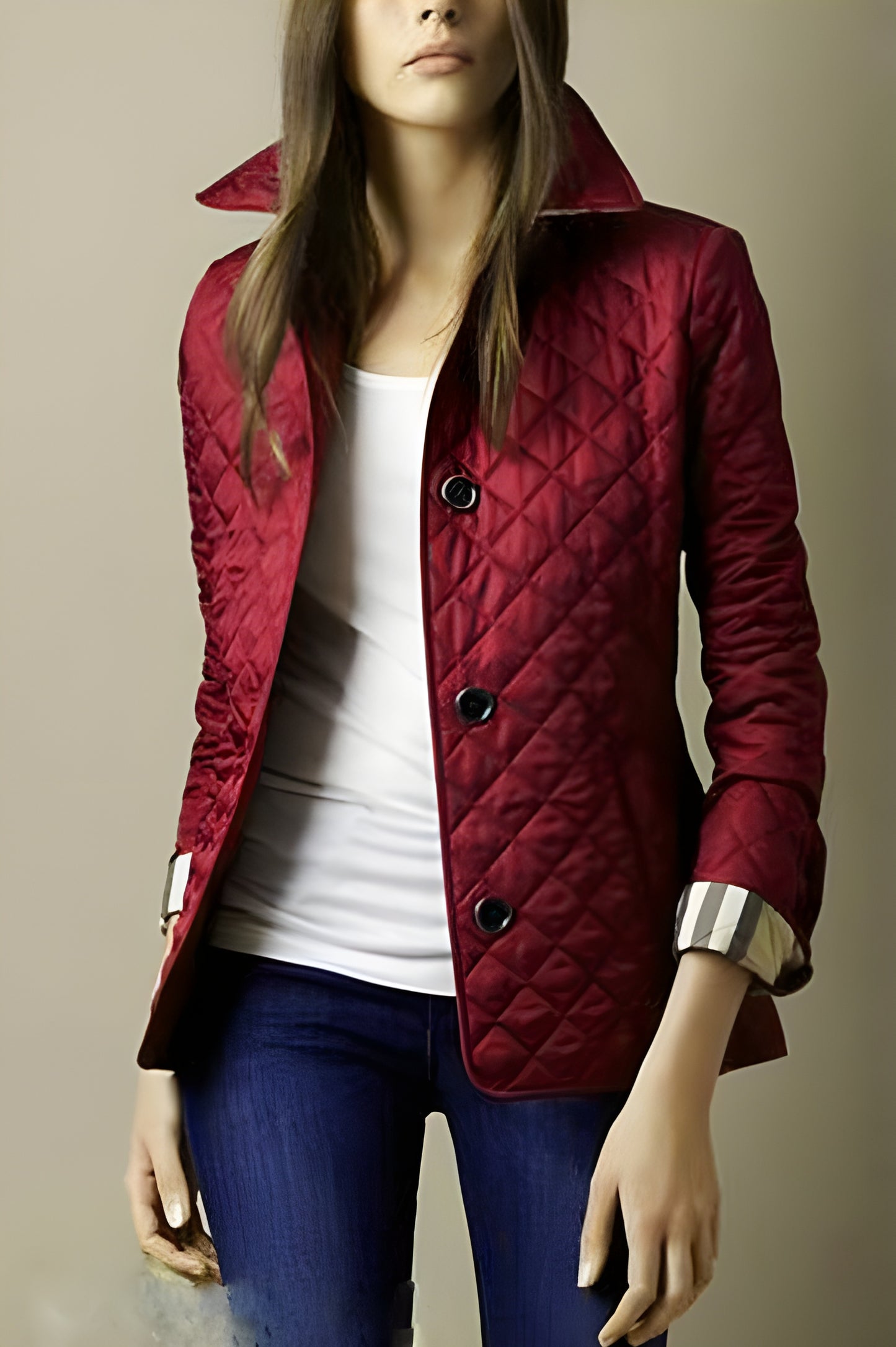 Jasmine™ | Bomull-Siden Passform Jacka