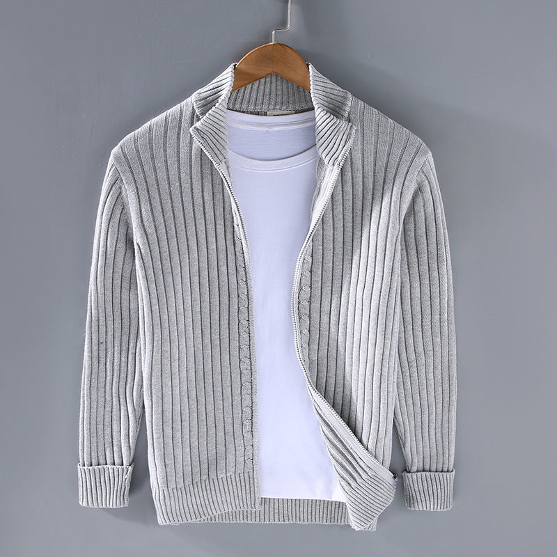 Casper | Mjuk cardigan med dragkedja