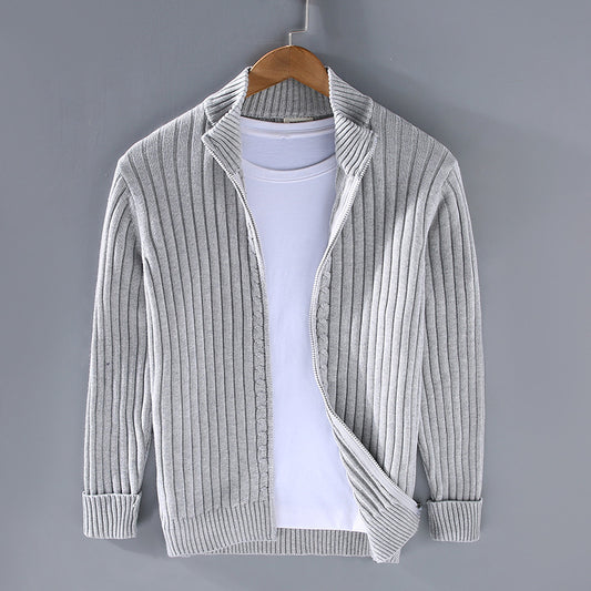 Casper | Mjuk cardigan med dragkedja