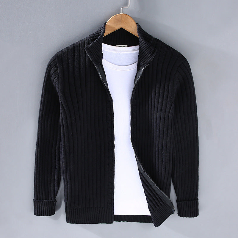 Casper | Mjuk cardigan med dragkedja