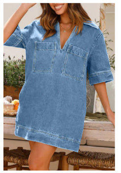 Malina™ Mini-klänning i denim