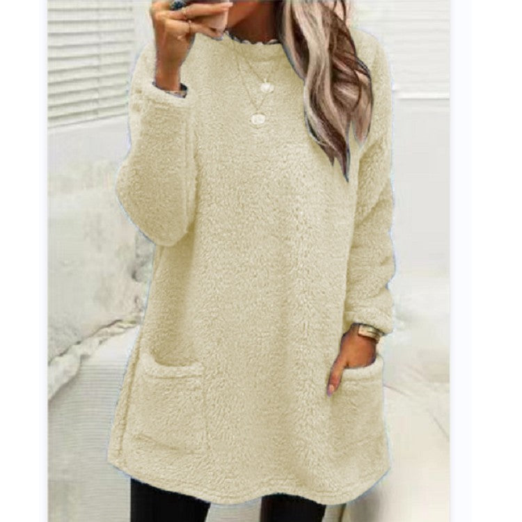 Mina - Casual varm långärmad T-shirt klänning