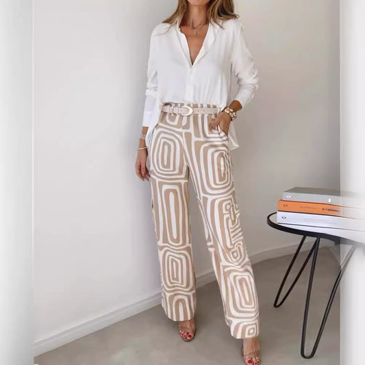 Kammay Stylish Pantaloon Set - Innehåller blus och bälte