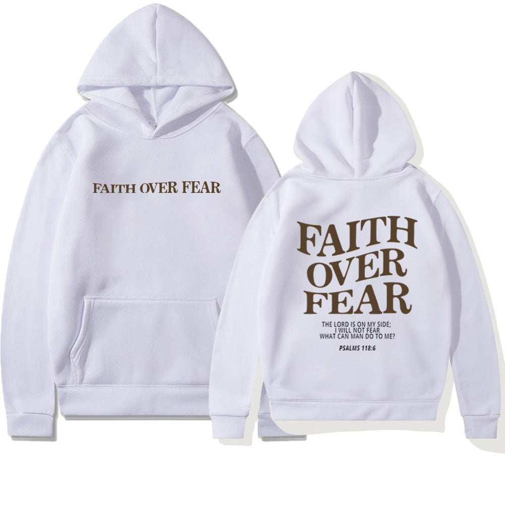 Faith Over Fear huvtröja