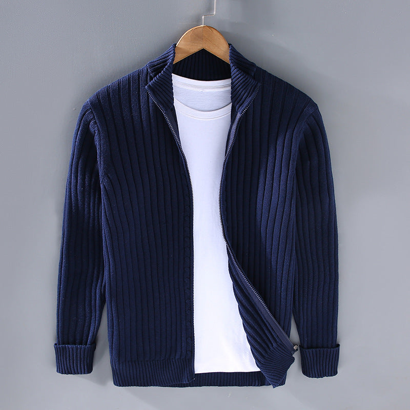 Casper | Mjuk cardigan med dragkedja