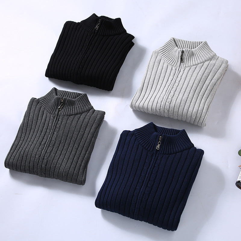 Casper | Mjuk cardigan med dragkedja