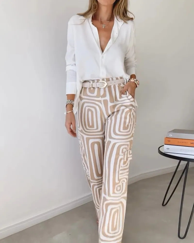 Kammay Stylish Pantaloon Set - Innehåller blus och bälte