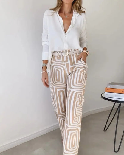 Kammay Stylish Pantaloon Set - Innehåller blus och bälte