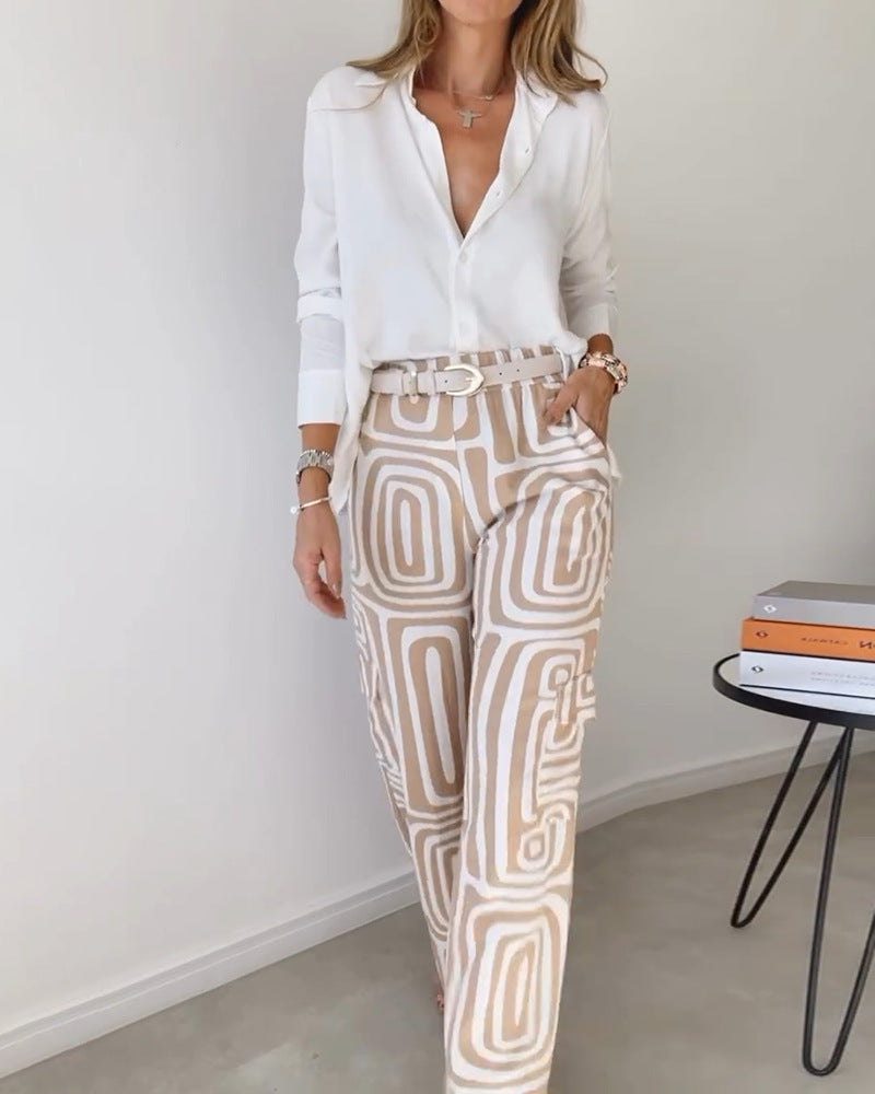Kammay Stylish Pantaloon Set - Innehåller blus och bälte