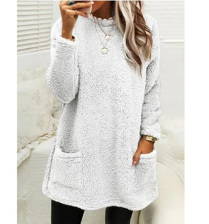 Mina - Casual varm långärmad T-shirt klänning