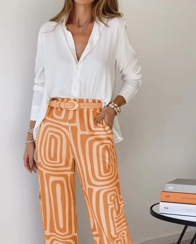 Kammay Stylish Pantaloon Set - Innehåller blus och bälte