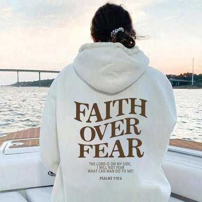 Faith Over Fear huvtröja