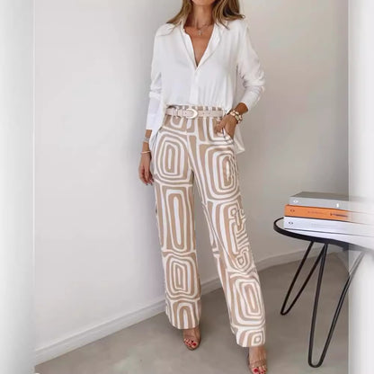 Kammay Stylish Pantaloon Set - Innehåller blus och bälte