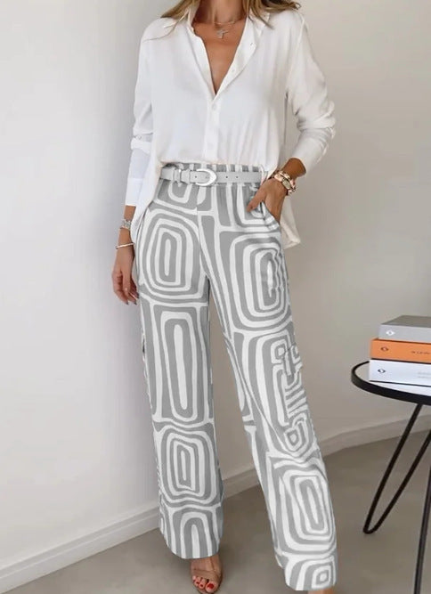 Kammay Stylish Pantaloon Set - Innehåller blus och bälte
