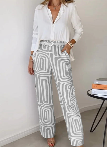 Kammay Stylish Pantaloon Set - Innehåller blus och bälte